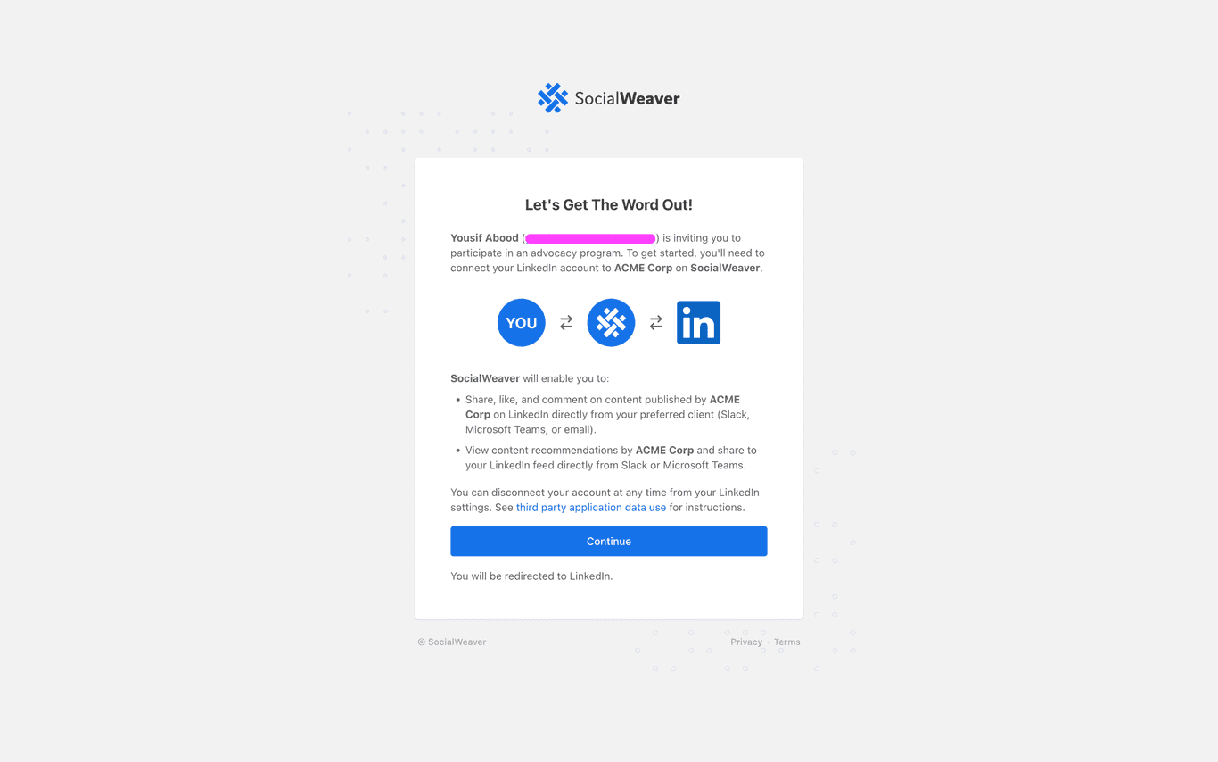How to share and amplify LinkedIn posts from Microsoft Teams